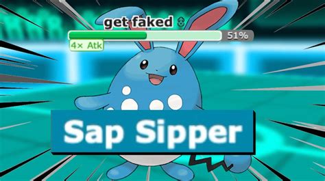 pokemon with sap sipper